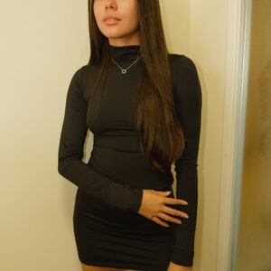 vestido laura manga longa poliamida